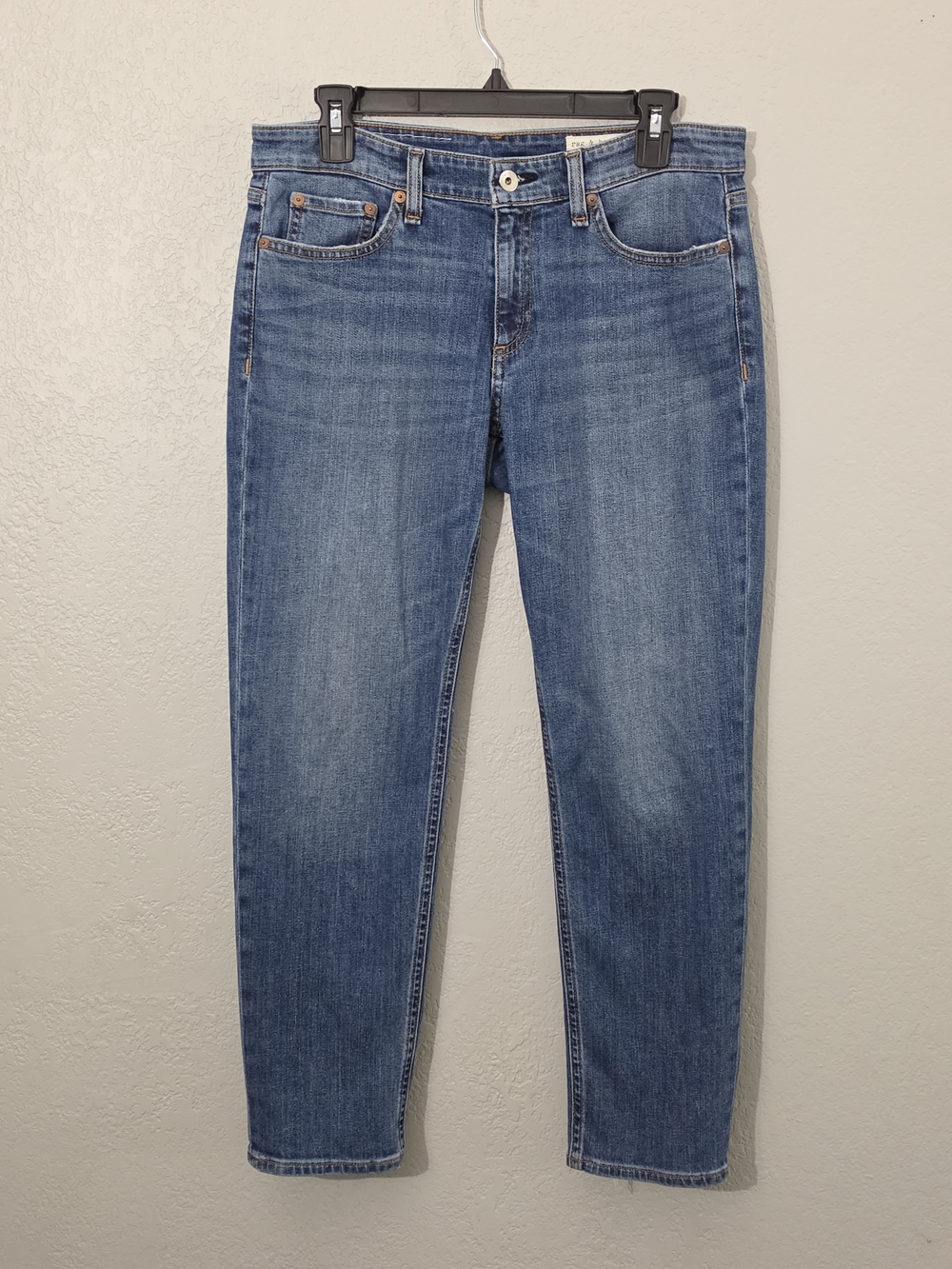 rag & bone Dre Low-Rise Slim Boyfriend Ankle Jeans Julienne Womens 27